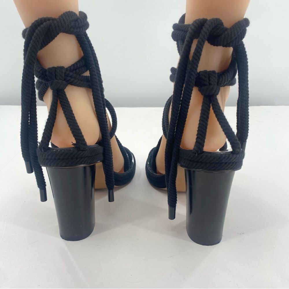 ISABEL MARANT Black Ankle Strap Heels Sandals - Picture 5 of 12